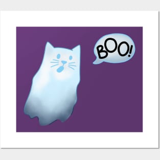 Ghost Cat Posters and Art